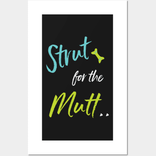 Funny Dog Walker Strut for the Mutt Posters and Art